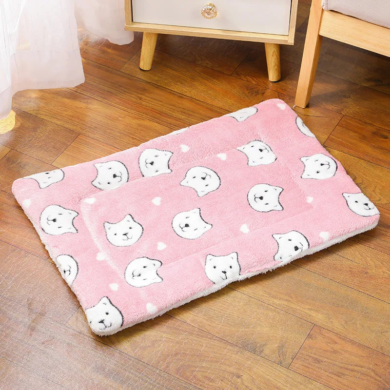 Thickened Flannel Cat And Dog Sleeping Mat