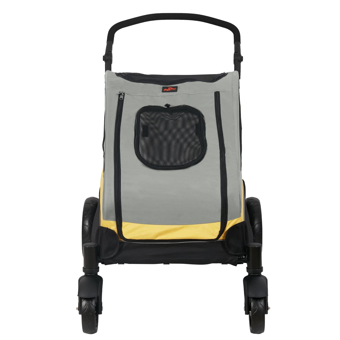 BINGOPAW Large Dog Stroller 4 Wheel Pet Carrier Folding For Two