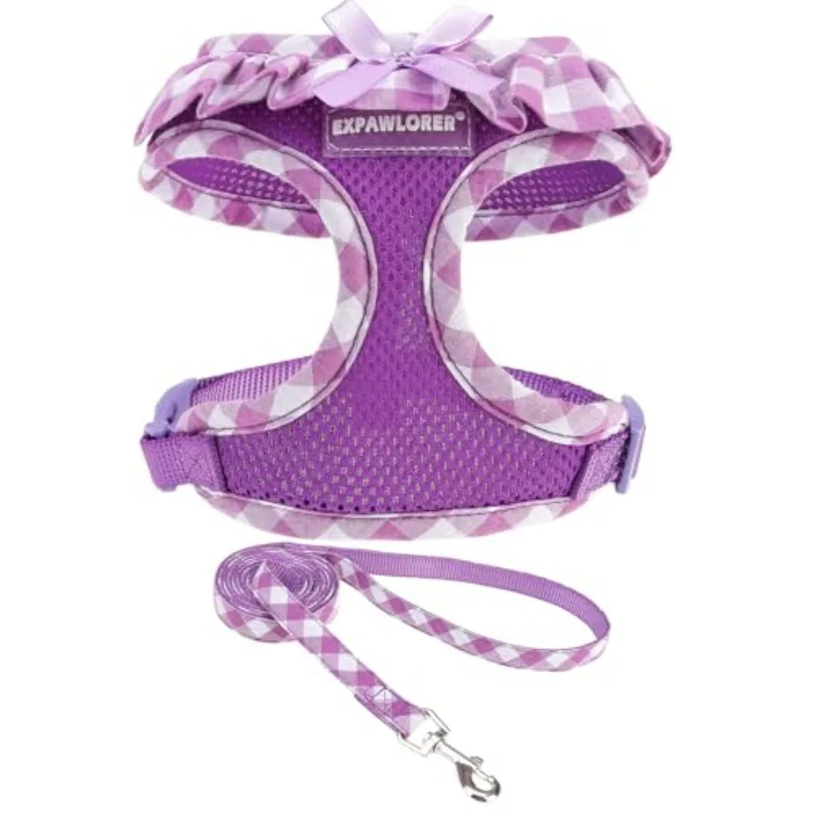 Dog Harness Leash Set Step In Adjustable NoChoke Mesh Vest