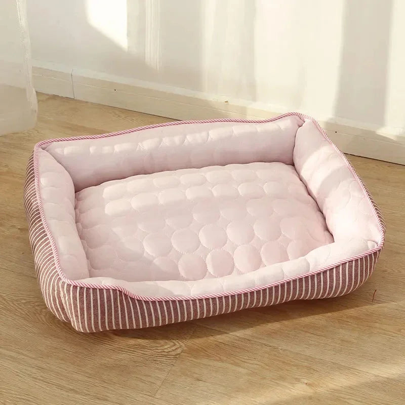 Cooling Ice Silk Pet Nest Bed Dogs And Cats Ultraluxe