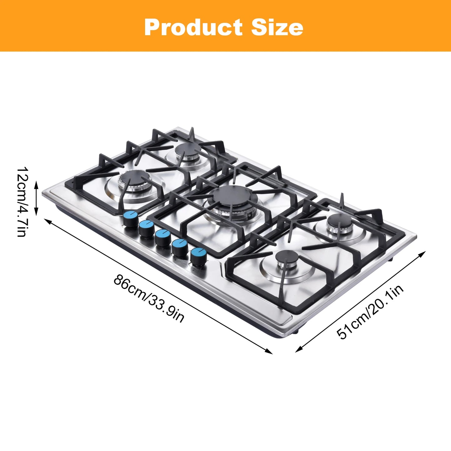 Fire Hole Indoor Propane Stove Portable With Auto Ignition