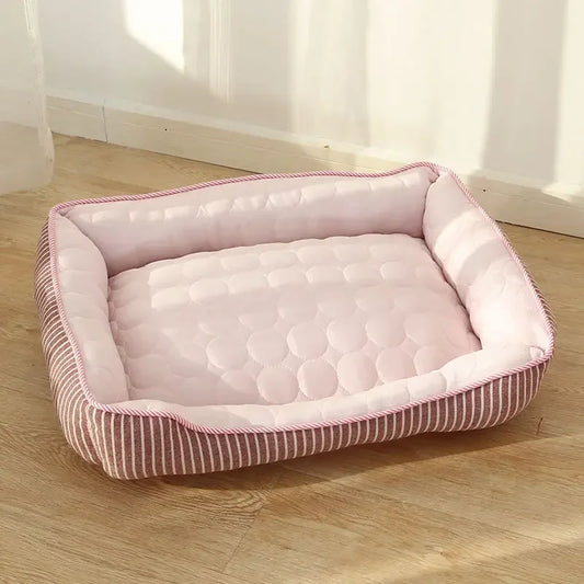 Cooling Ice Silk Pet Nest Bed Dogs And Cats Ultraluxe