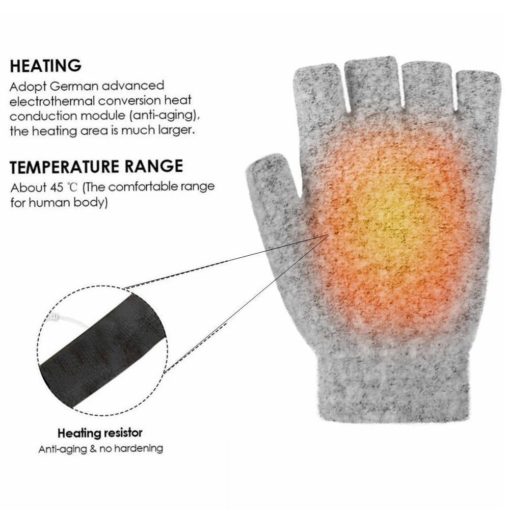 USB Electric Heating Gloves for Sports and Winter Activities