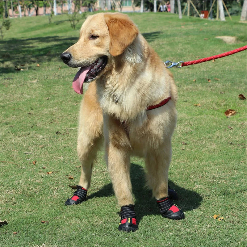 HCPET Waterproof Outdoor Dog Boots Set Durable Breathable