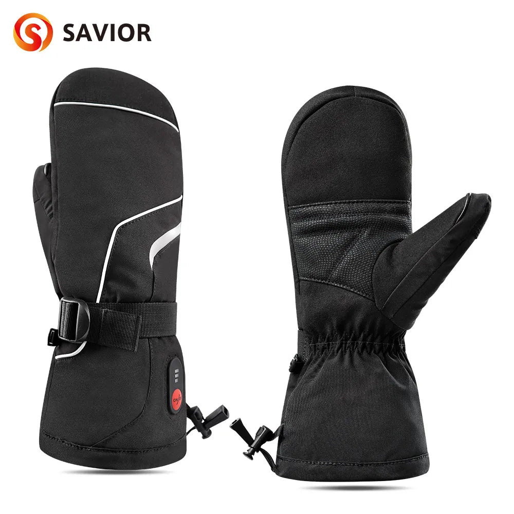 Snow Deer Electric Heated Gloves Thermal Waterproof Rechargeable For Winter