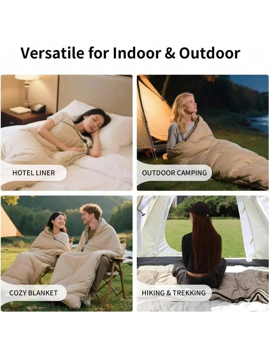 Four Season Adult Sleeping Bag Lightweight Waterproof For Camping And Hiking