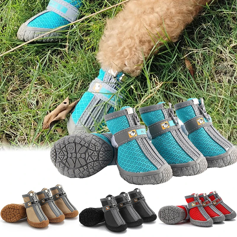 Hobbaggo Non Slip Breathable Dog Shoes With Warm Protection