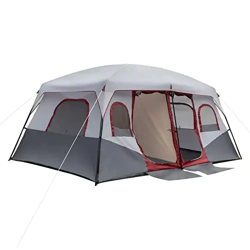 Waterproof Windproof Family Cabin Tent With Two Doors For Camping