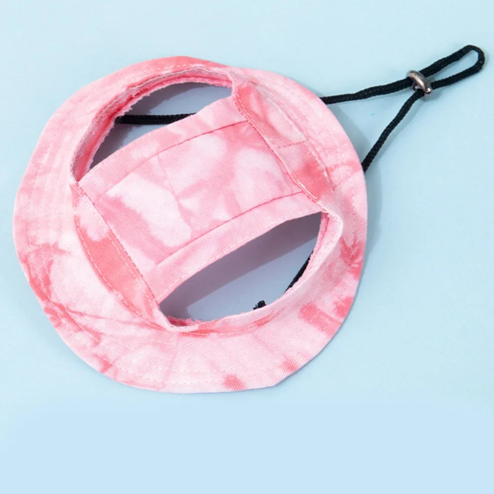 Pet Hat With Ear Holes Adjustable Baseball Cap For Dogs And Cats