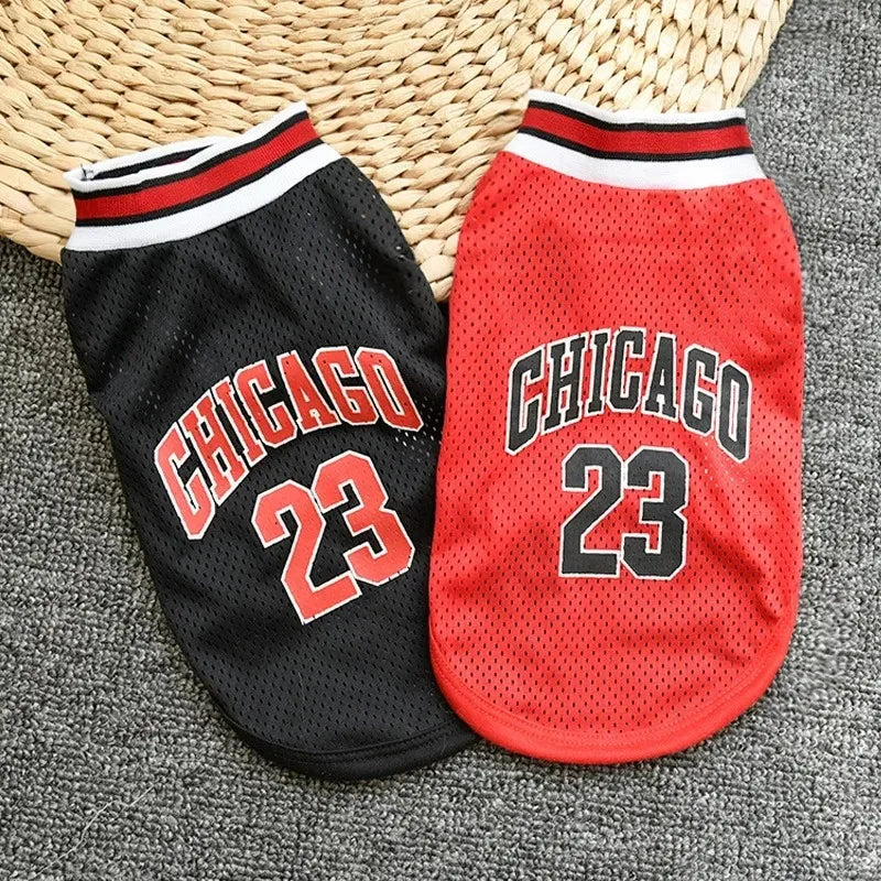 Dog Basketball Jersey Mesh Pet Clothes Breathable Sport Vest