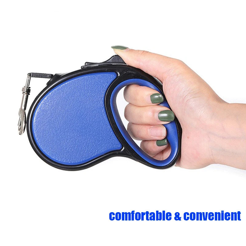 Retractable Nylon Dog Leash With Reflective Feature