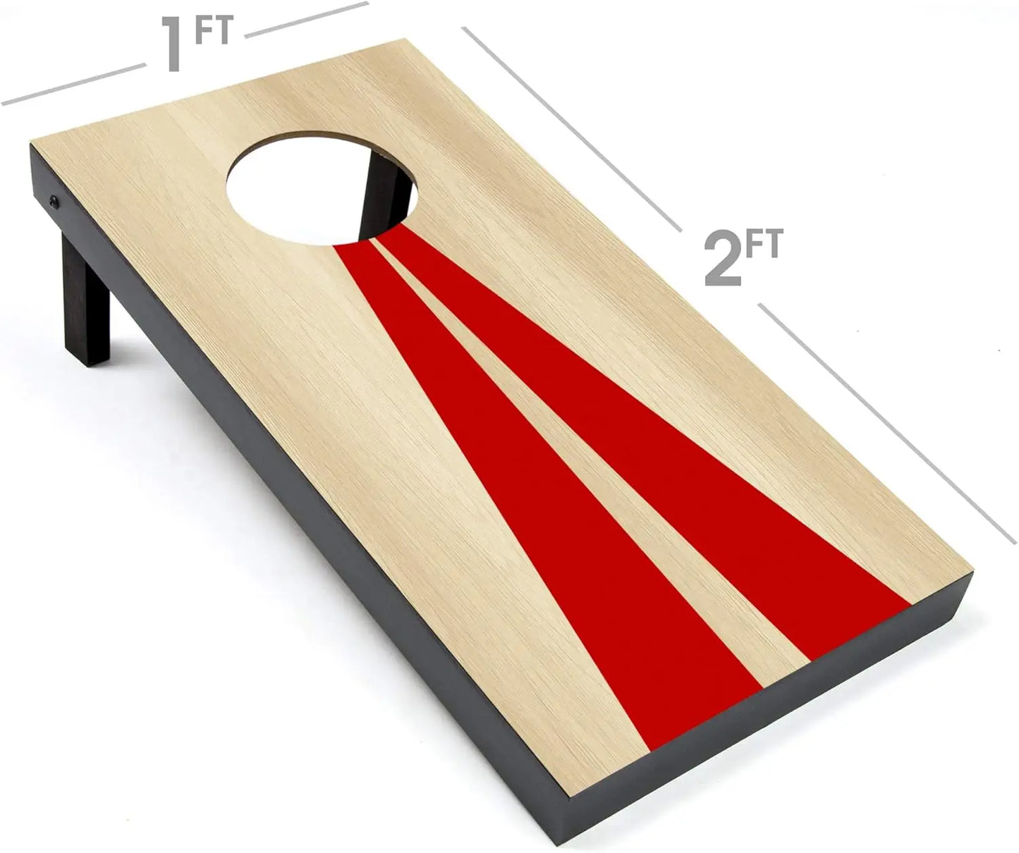 Portable Cornhole Game Set With 6 Bean Bags For Outdoors