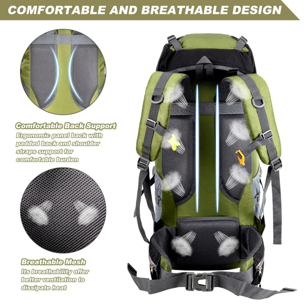 Night Cat Lightweight Hiking Backpack For Men Women Outdoor Travel