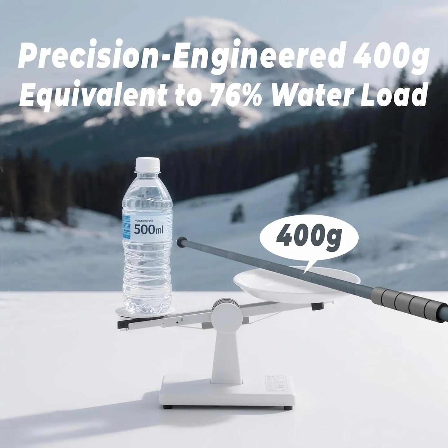Modular Tactical Hiking Stick With Compass Whistle And Tungsten Tip