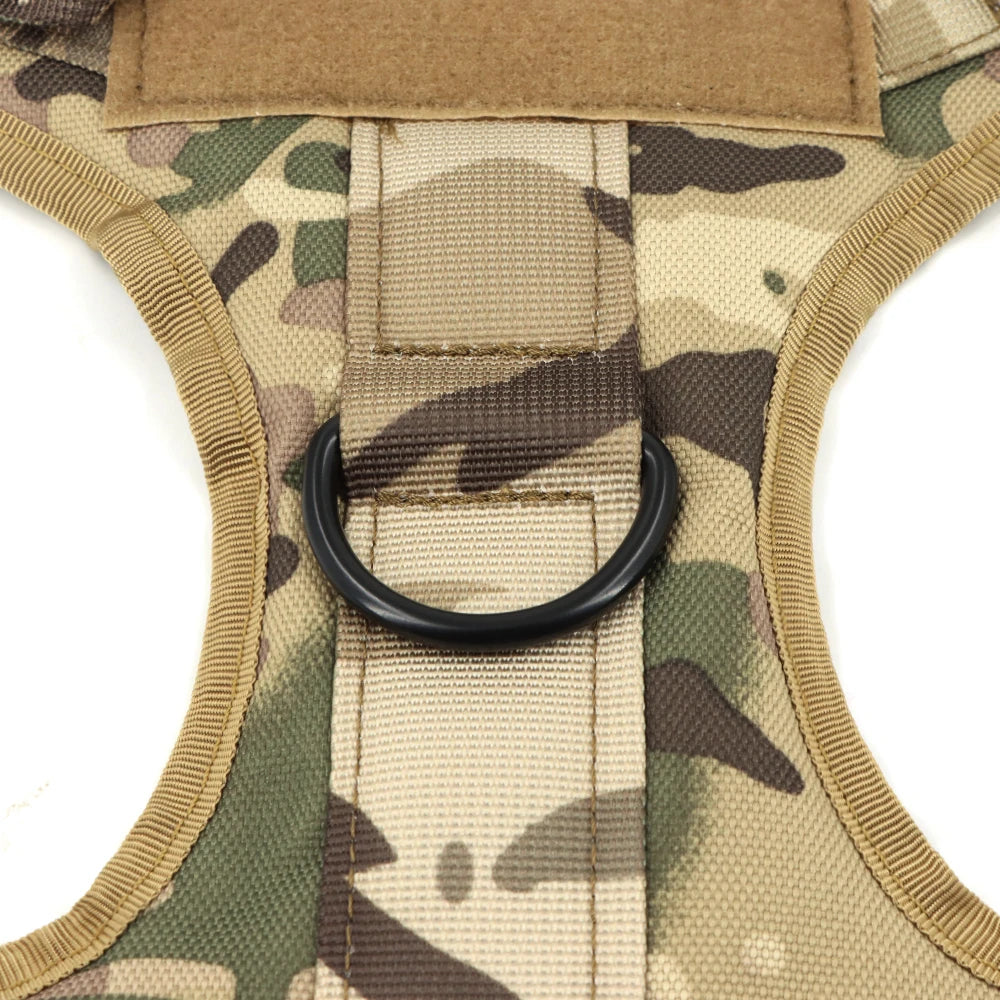 PETRAVEL Military Malinois Dog Harness Vest Set With Leash Patches