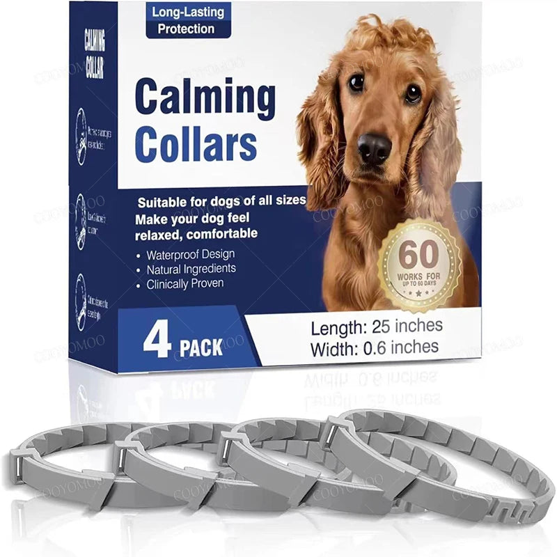 Dog Cat Calming Collar For Anxiety Relief Breakaway Quick Release