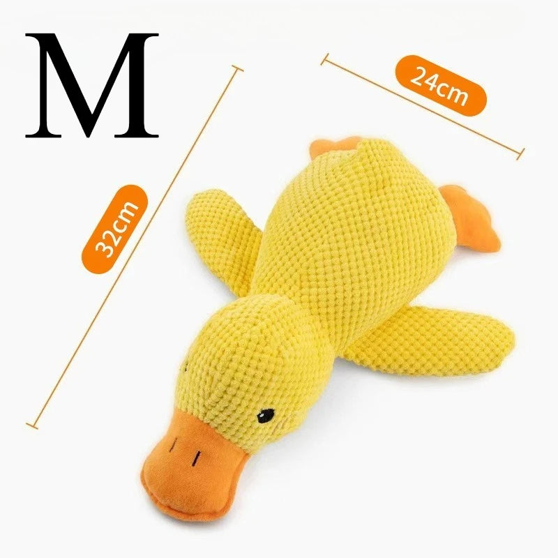 XMSJ Plush Duck Dog Toy With Quacking Sound
