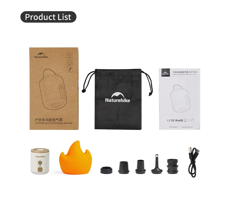 Naturehike Portable Multi Function Air Pump For Inflatable Mat