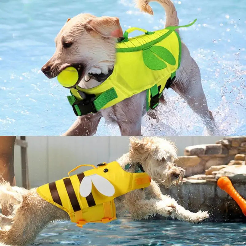 Dog Life Vest For Boating Ripstop Waterproof With Handle