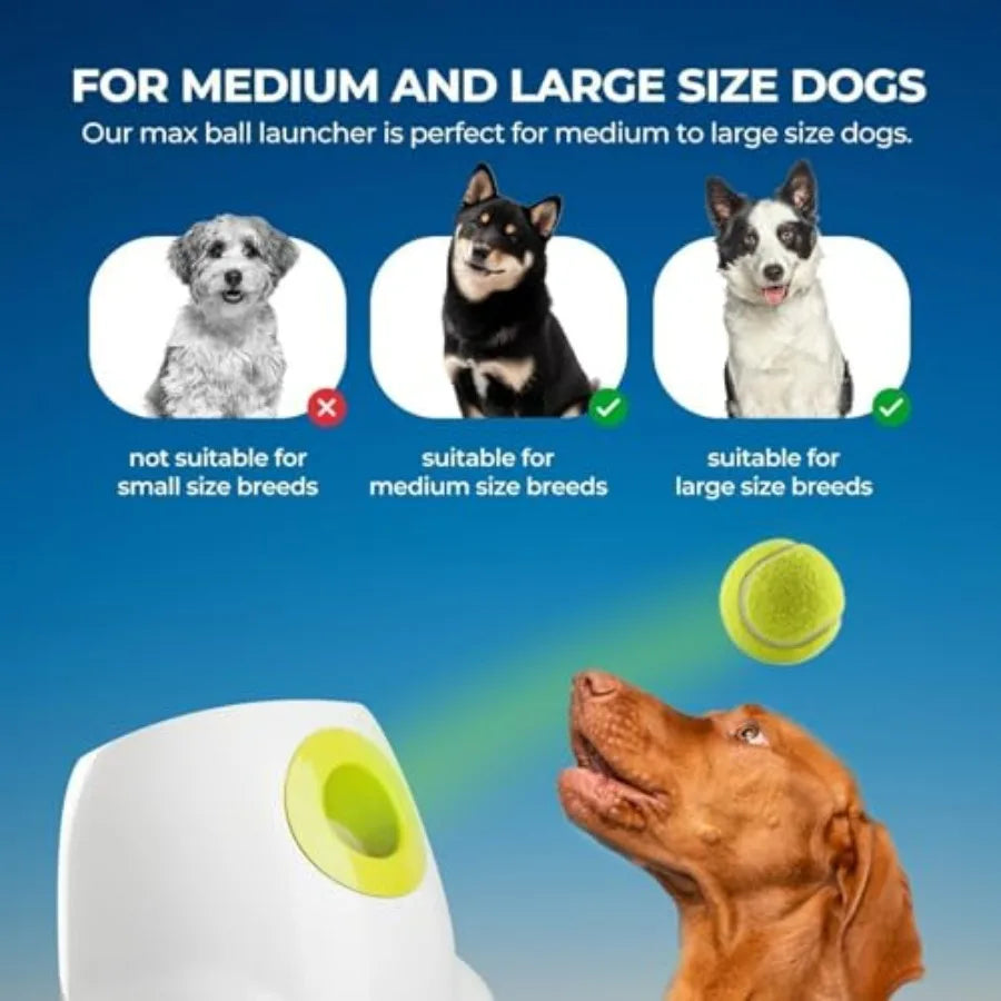 Automatic Dog Ball Launcher Rechargeable Interactive Fetch Toy For Outdoor