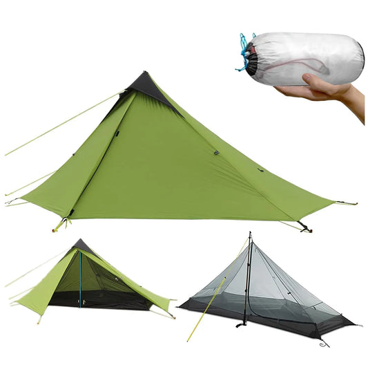 Ultralight 1-Person Pyramid Tent 3-Season Waterproof - Paws and Pro's Outfitters