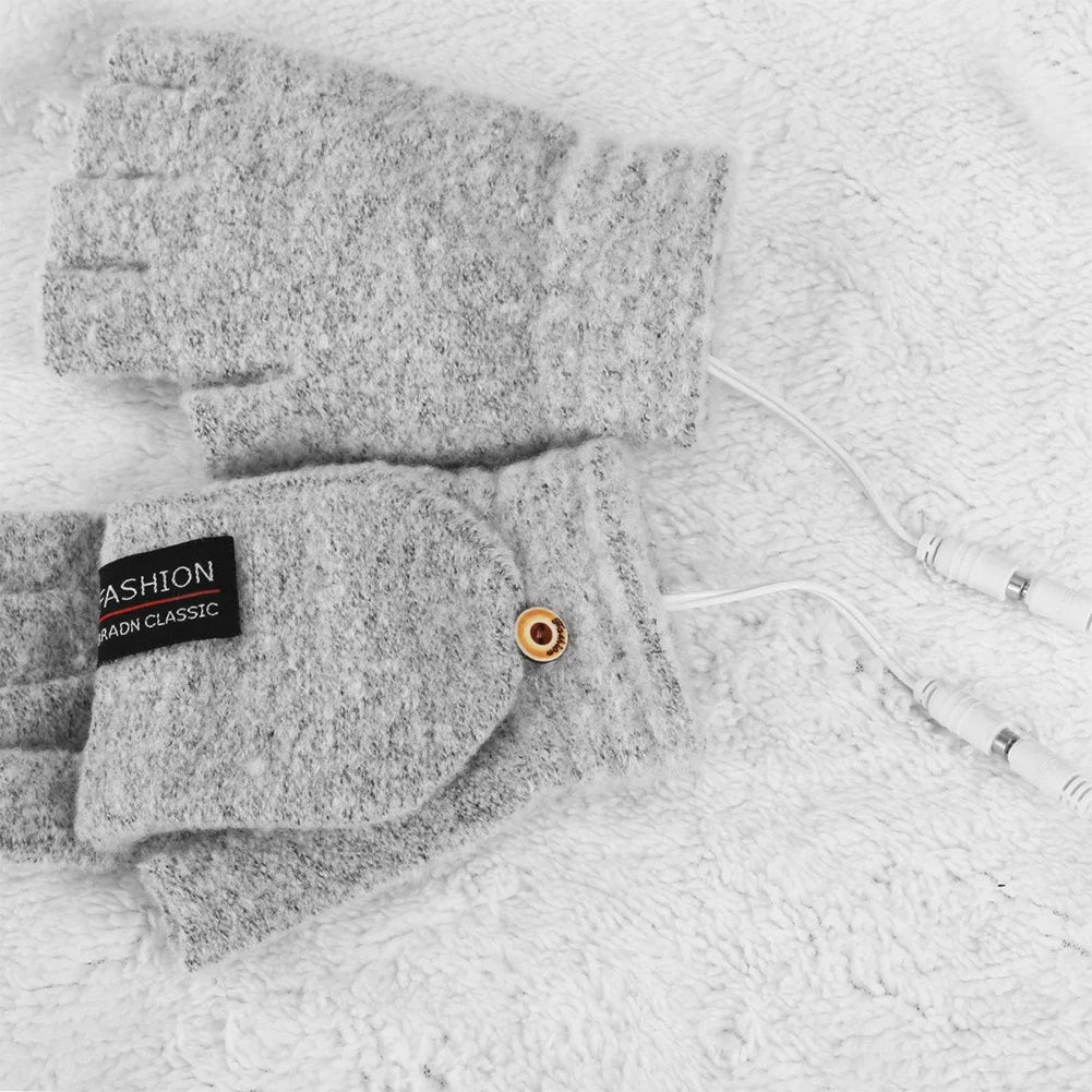 USB Electric Heating Gloves for Sports and Winter Activities