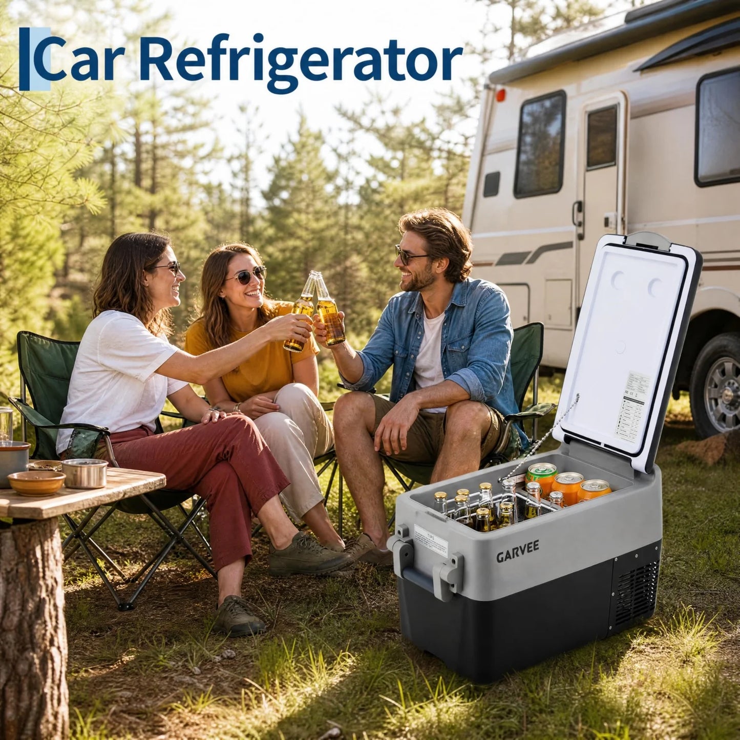 HiMISS Dual Zone Portable Car Refrigerator With App Control