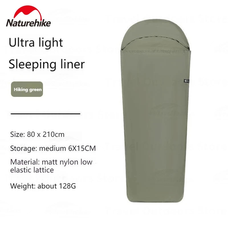 Ultralight 128g Sleeping Bag Liner Cotton Filled for Camping