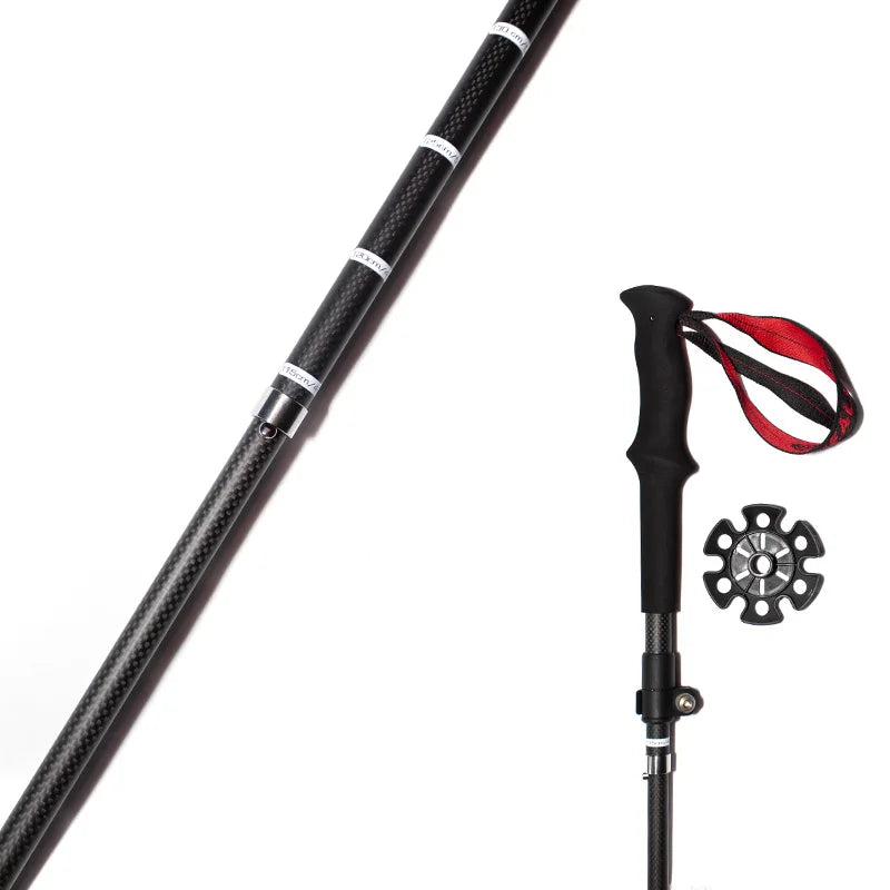 Super Light Telescopic Trekking Poles Portable Nordic Walking Sticks for Outdoor Camping Hiking Easy to Fold Alpenstock