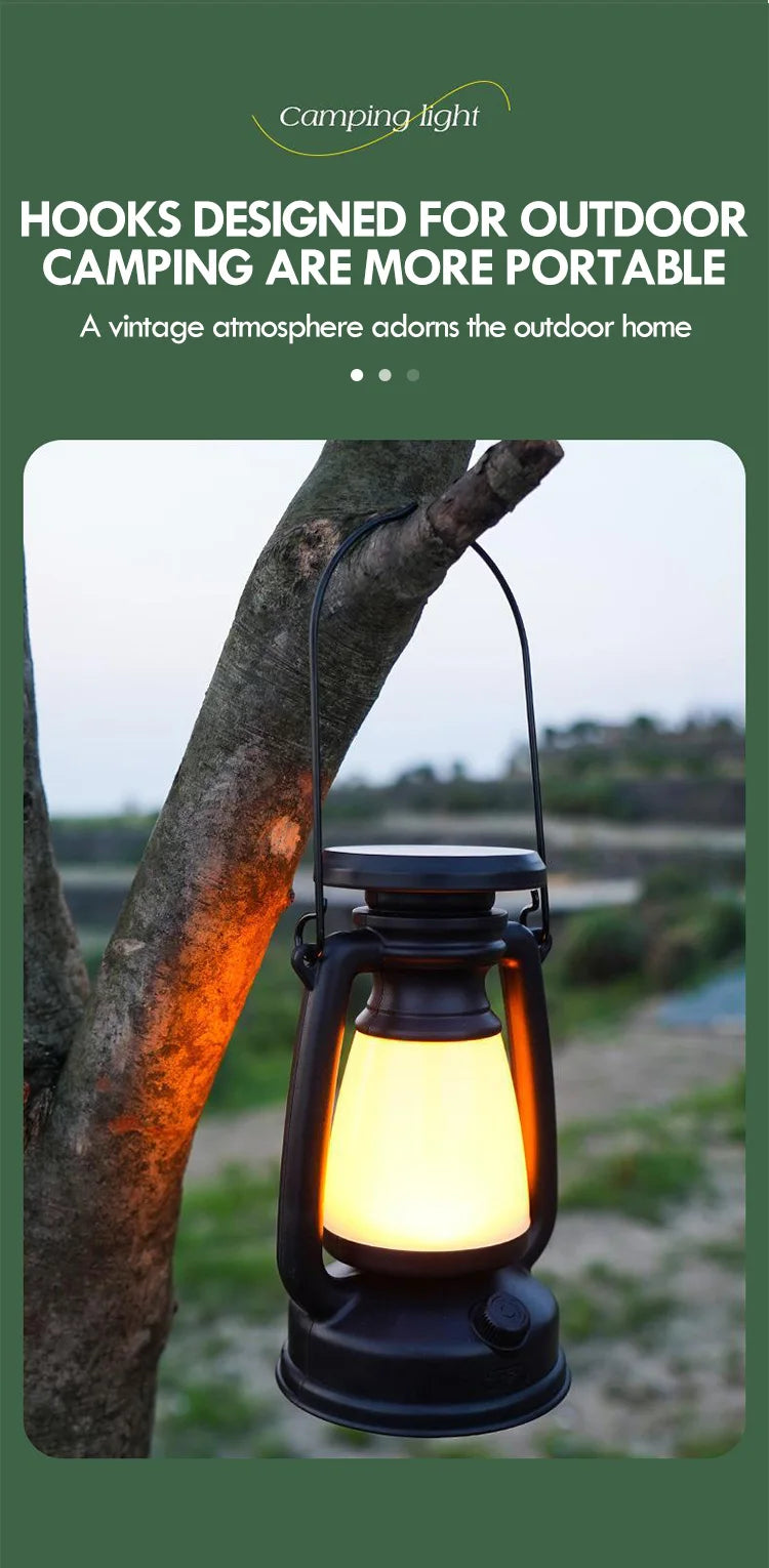 Charging Decoration Atmosphere Light Retro Horse LED Lantern