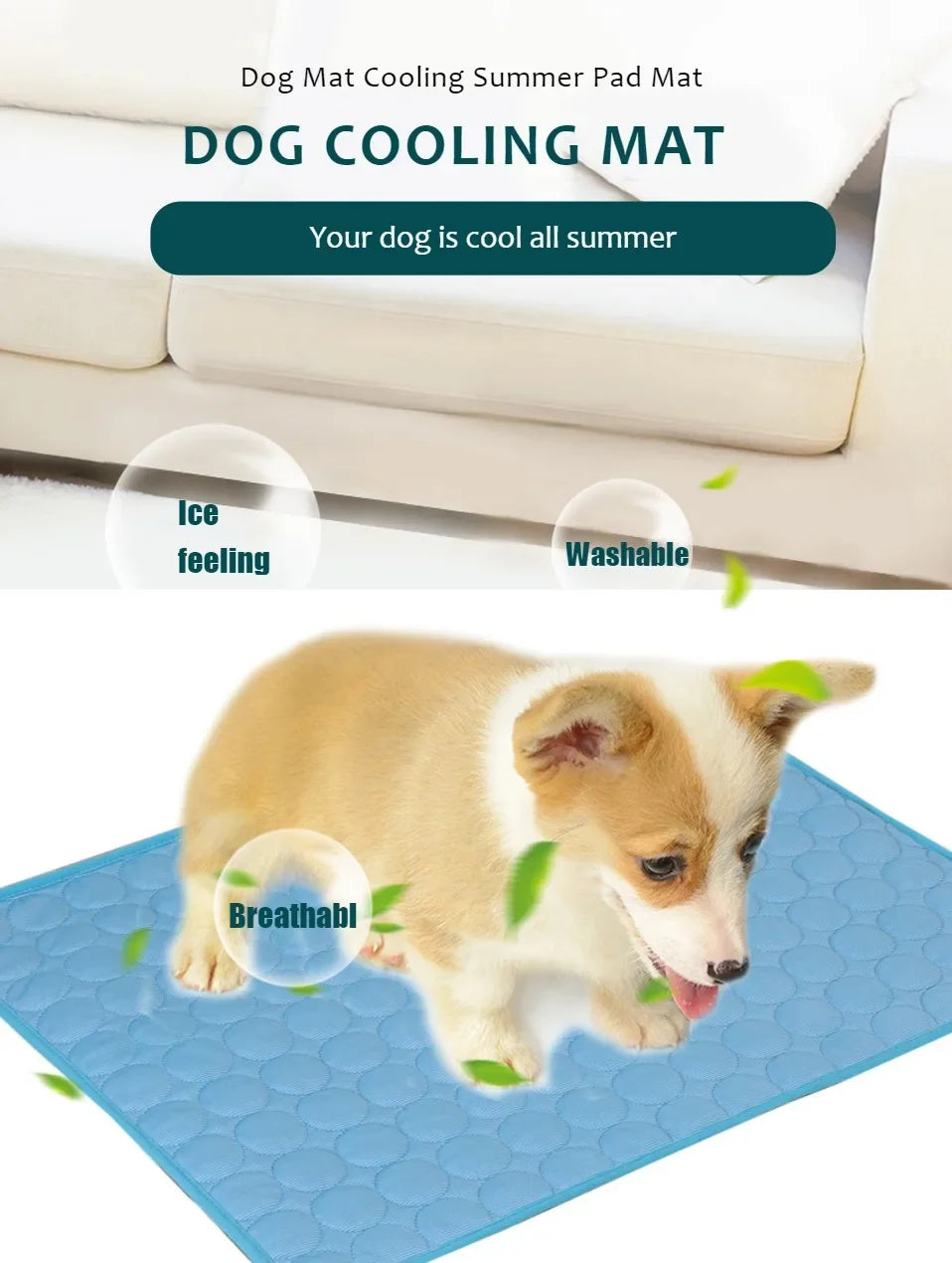 Dog Cooling Mat Self Cooling Pad For Pets Durable And Comfortable