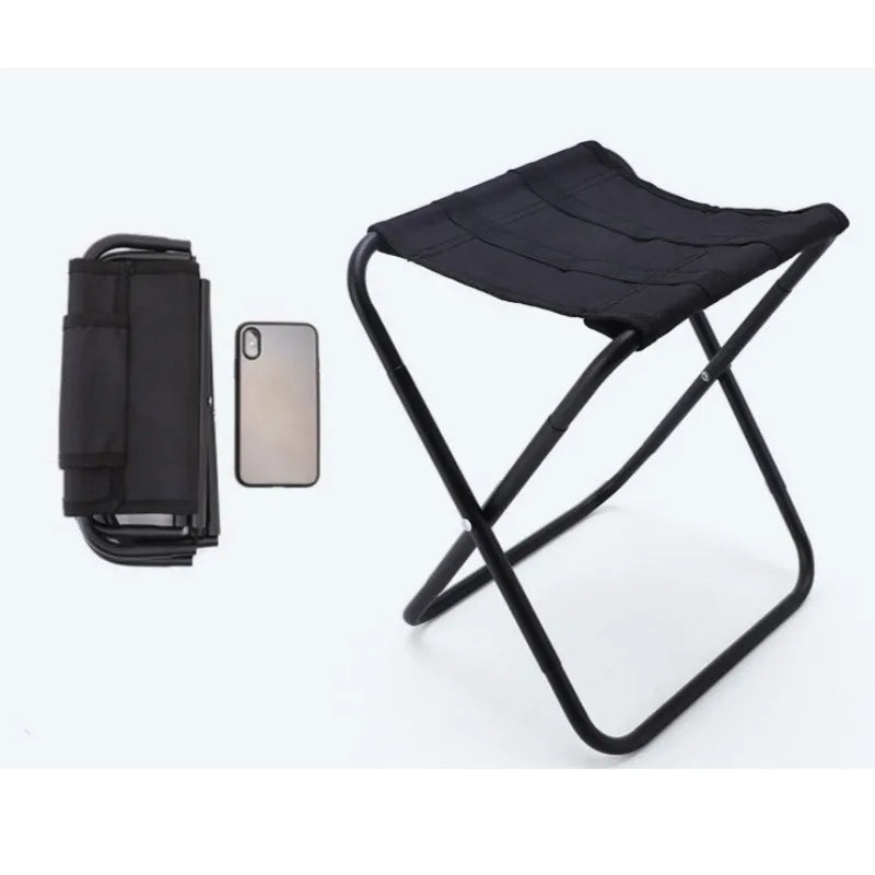 Portable Aluminum Outdoor Folding Chair With Carry Bag For Camping