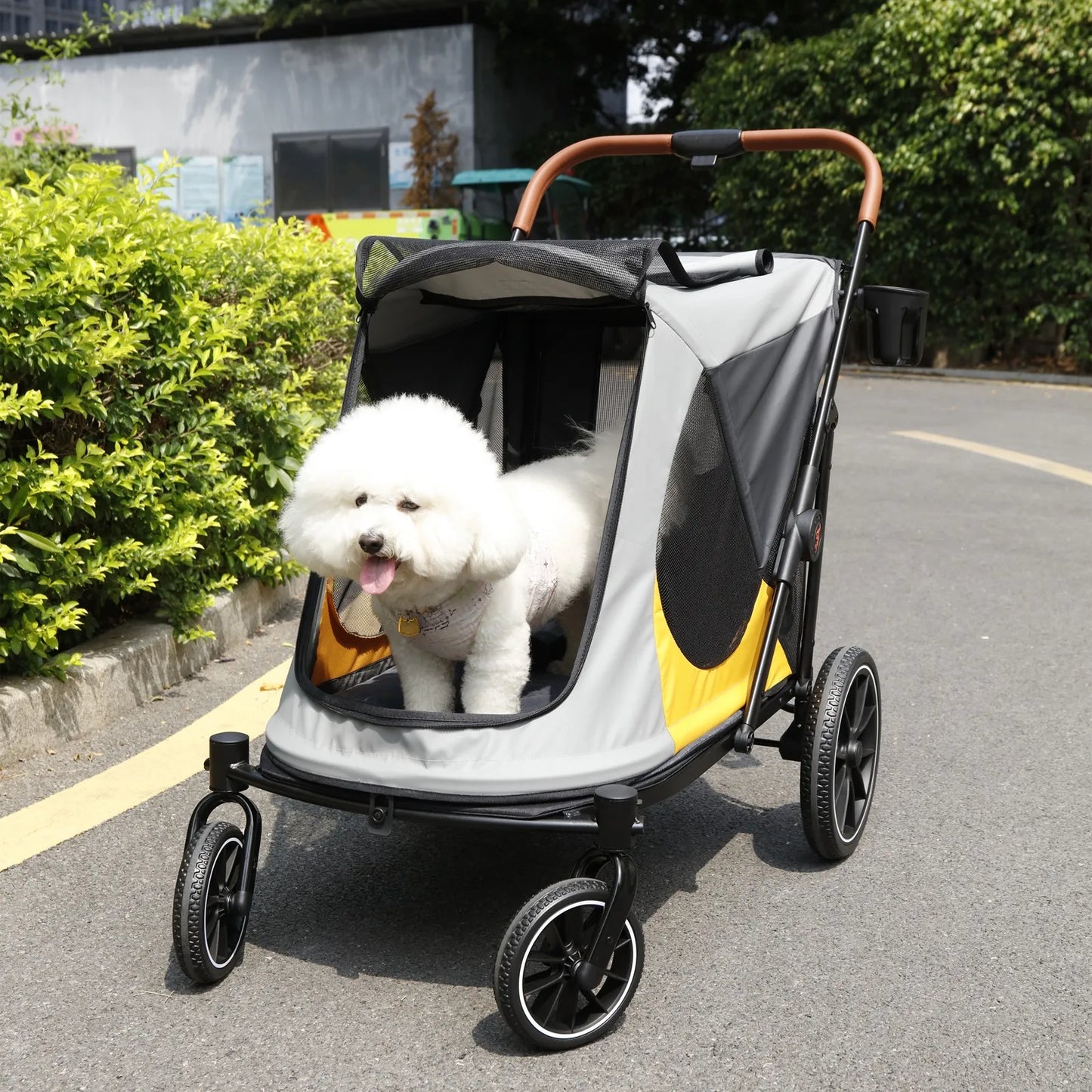 Foldable Pet Stroller for Dogs and Cats Travel in Comfort