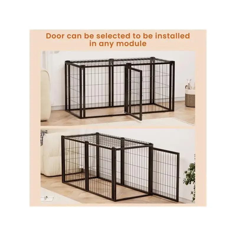 Durable Stainless Steel Dog Crate For Small And Medium Dogs