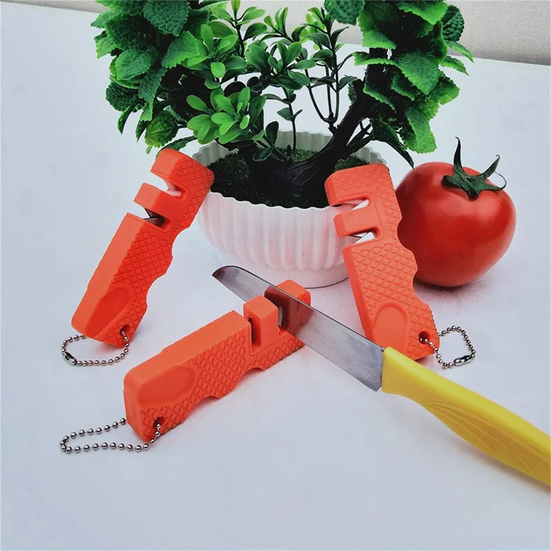 Ceramic Keychain Whetstone Knife Sharpener Carbide Scissor Diamond Tool