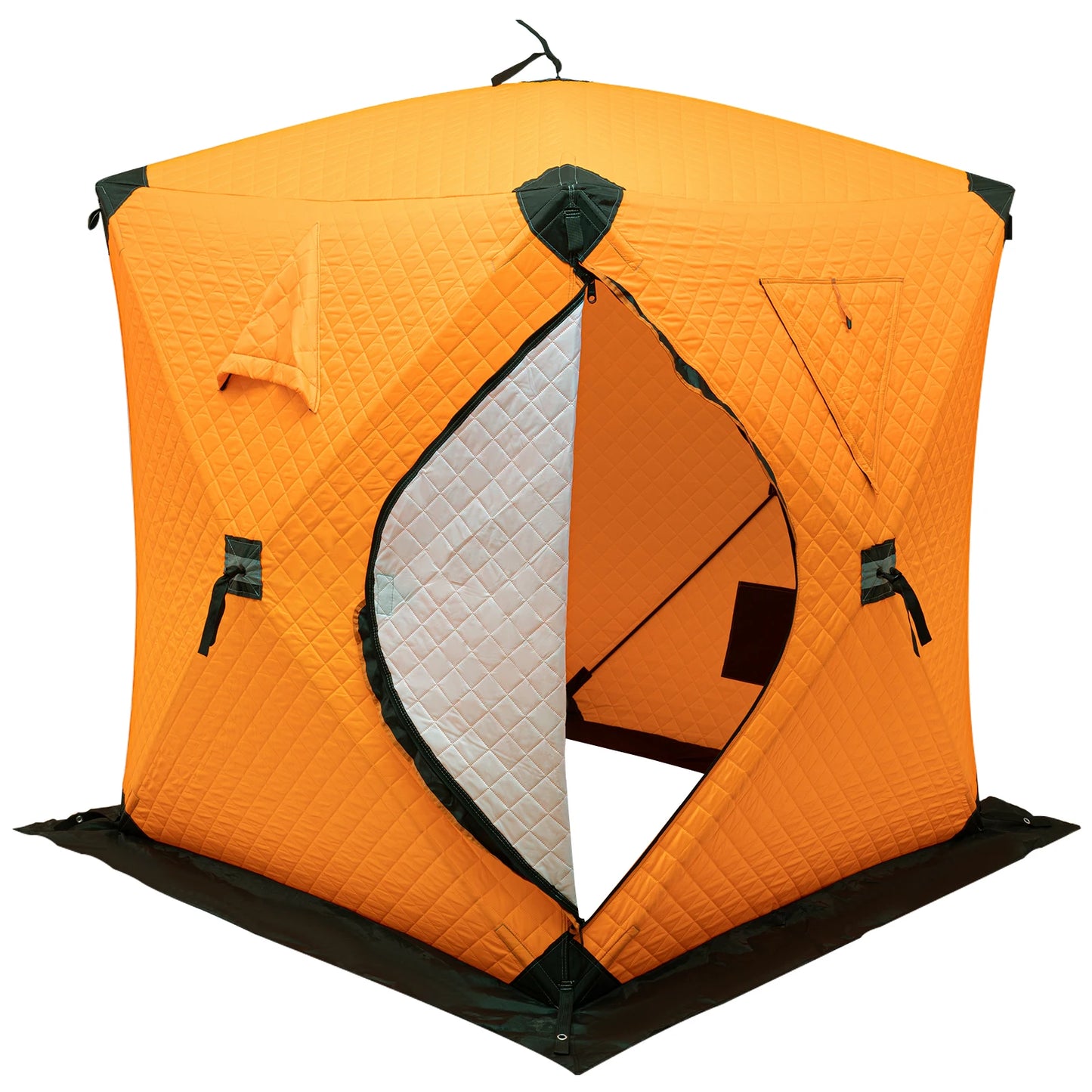 Bymaocar Ice Fishing Tent Outdoor Thermal Shelter Dual Zipper Windproof