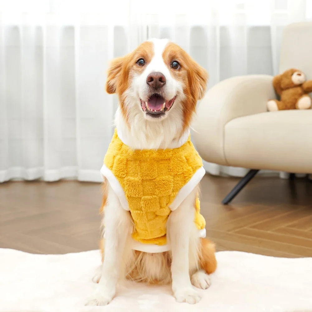 Flannel Dog Winter Sweater Coat For Small To Large Pets