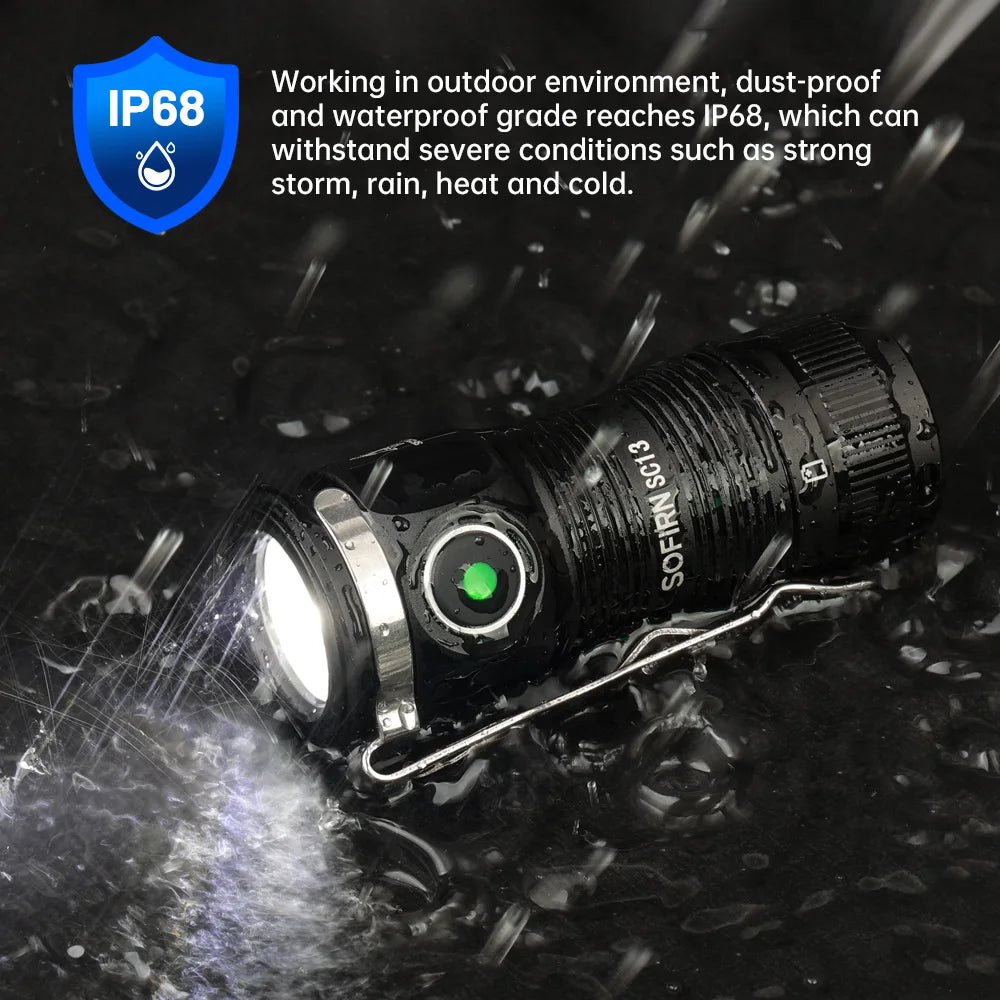 Sofirn Mini SC13 SST40 LED 1300 Lumen Tactical Flashlight