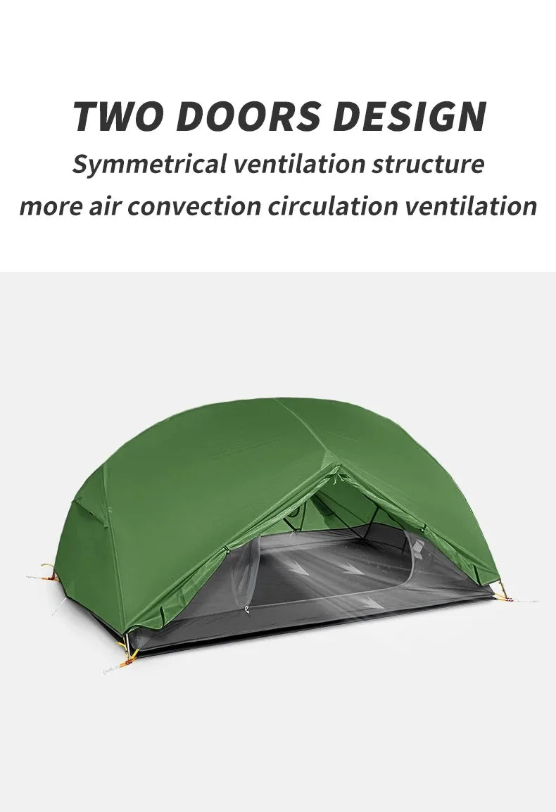 Naturehike Mongar Two Person Ultralight Camping Tent for Hiking