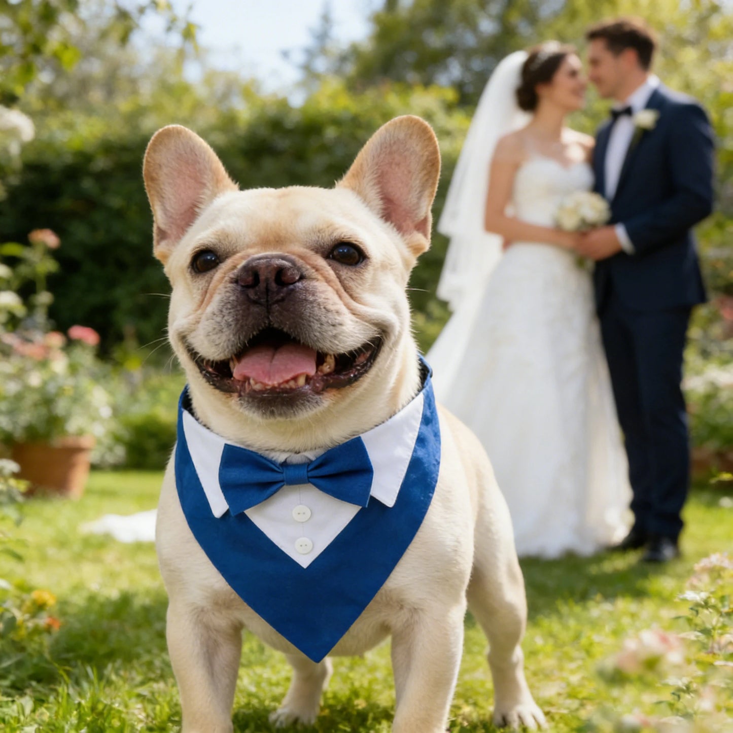 Sucado Bow Tie Dog Collar Tuxedo Bandana For Pets Wedding
