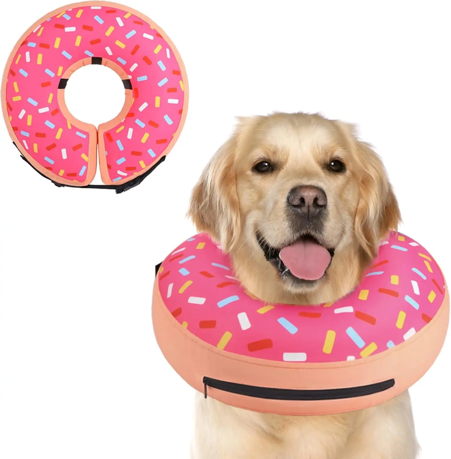 Soft Inflatable Dog Cone Collar For Post Surgery Recovery