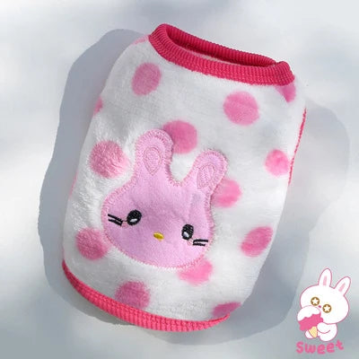KaJiPet Soft Flannel Winter Vest For Small Dogs And Cats
