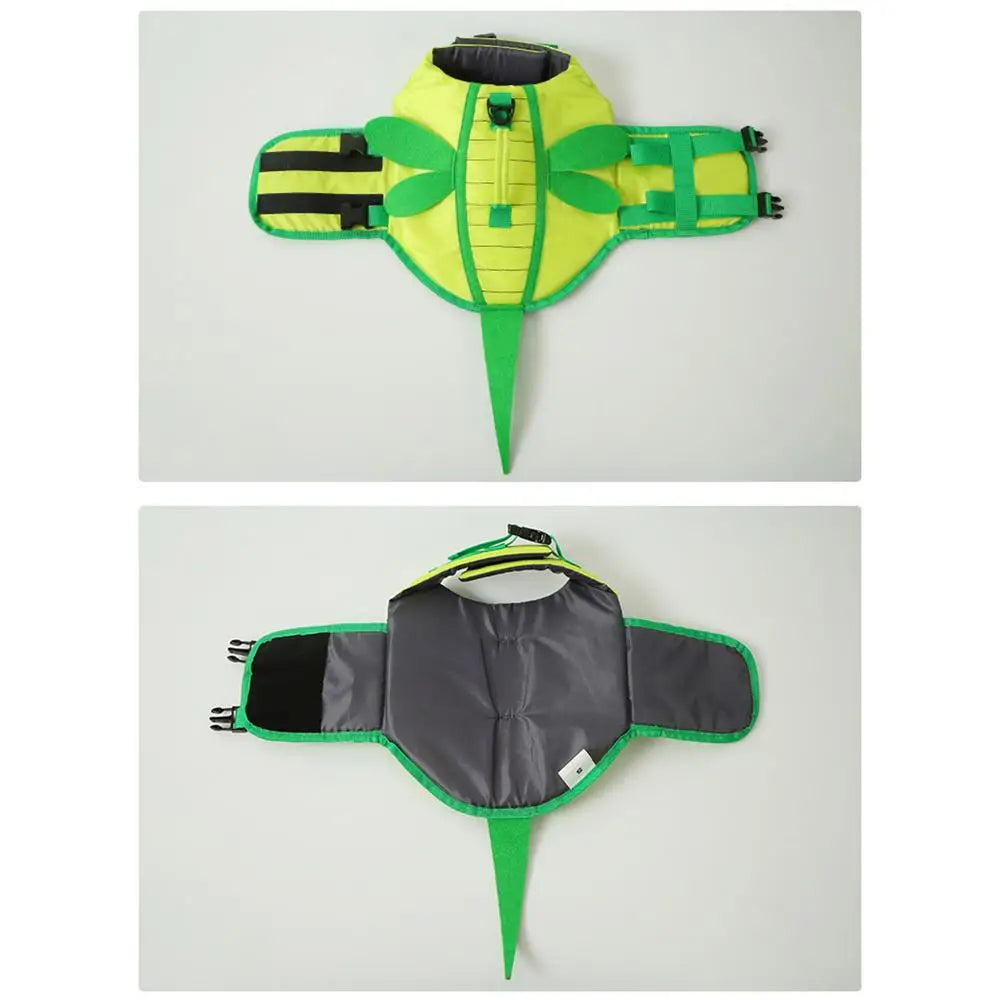 Dog Life Vest For Boating Ripstop Waterproof With Handle