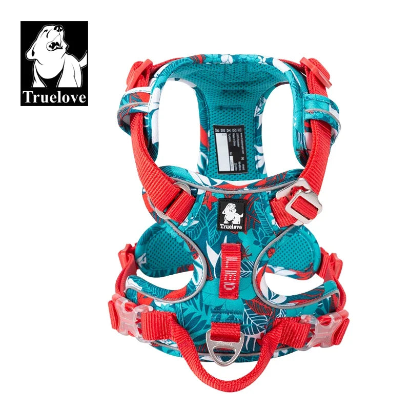TRUELOVE Explosion Proof Dog Harness Camouflage Reflective Nylon