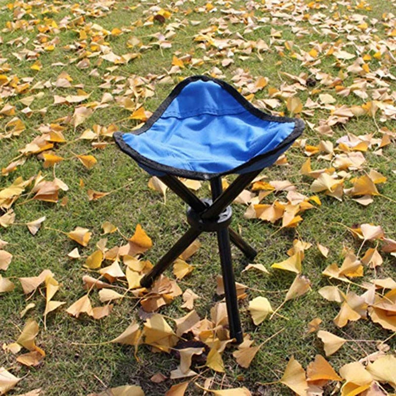 Outdoor Folding Triangular Stool For Camping Fishing And Beach