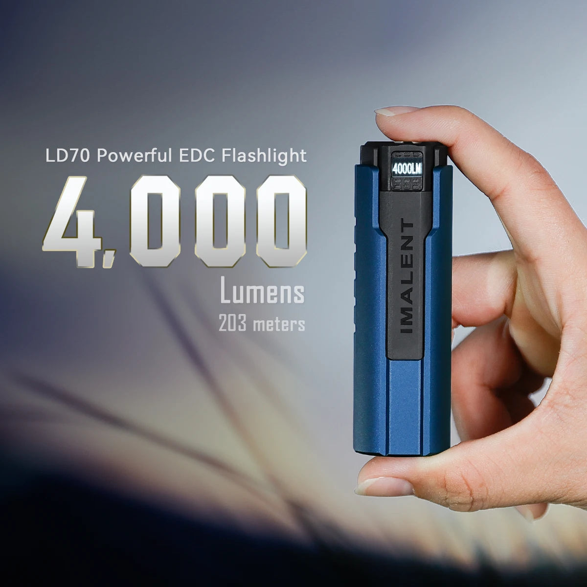 IMALENT LD70 Mini Rechargeable Flashlight 4000LM Outdoor Camping Waterproof