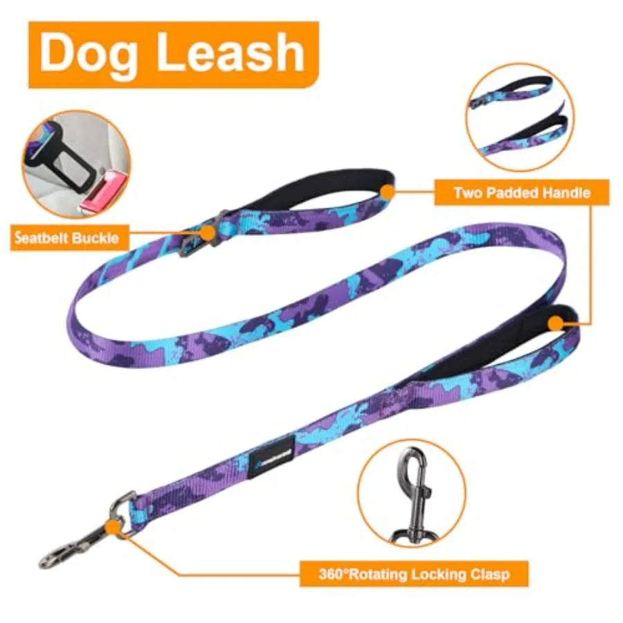 No Pull Dog Harness And Leash Set With Double Handle