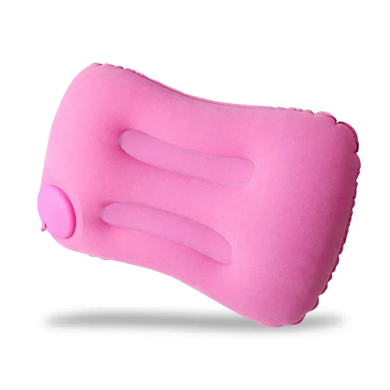 Portable Inflatable Pillow For Neck And Lumbar Support