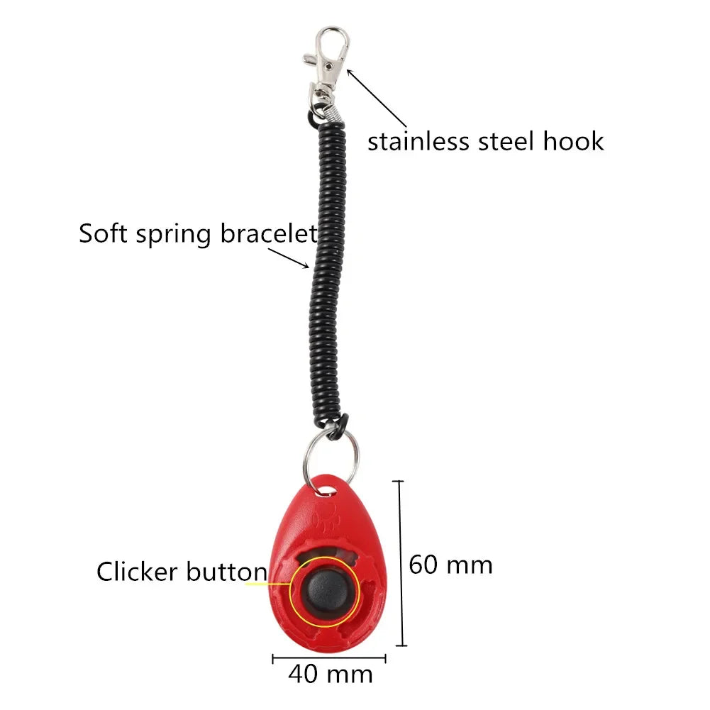 Dog And Cat Training Clicker With Adjustable Wrist Strap