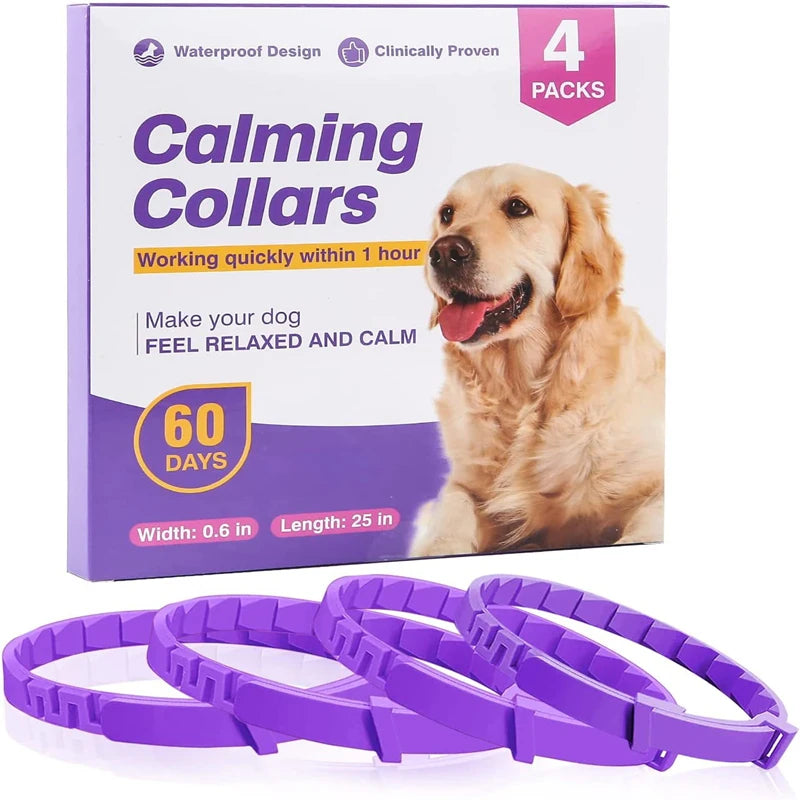 Dog Cat Calming Collar For Anxiety Relief Breakaway Quick Release